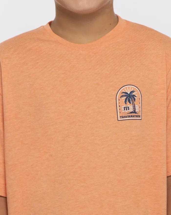 Youth Youth Tops TravisMathew SPANISH VILLA YOUTH TEE Heather Melon Youth Youth Tops TravisMathew SPANISH VILLA YOUTH TEE Heather Melon