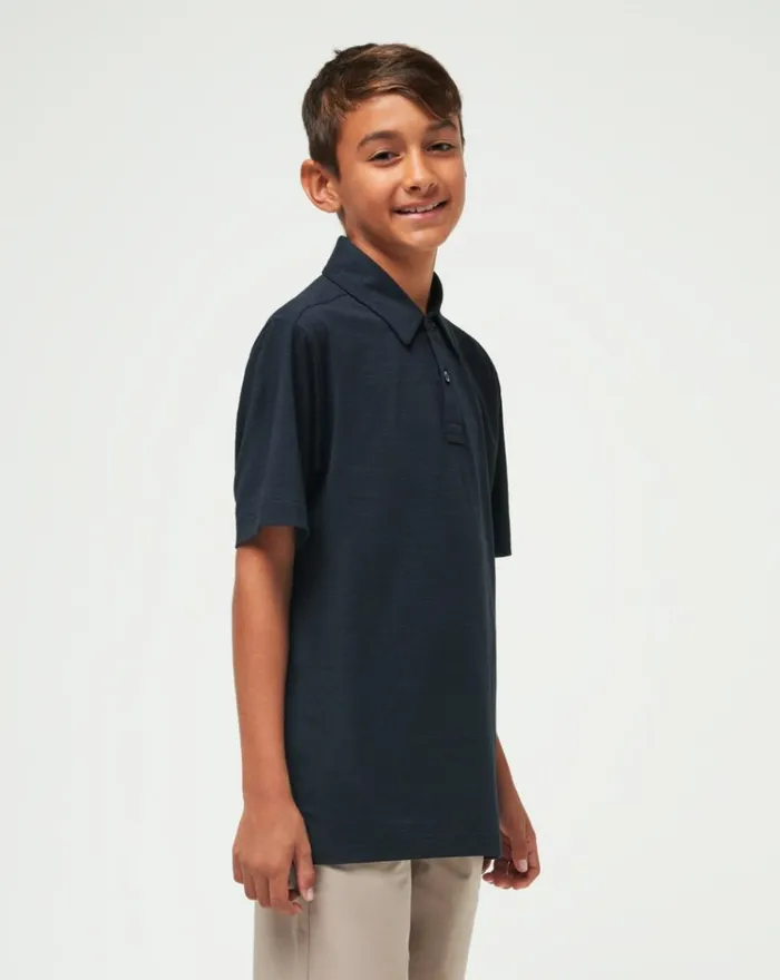 Youth Youth Tops TravisMathew THE HEATER YOUTH POLO Black
