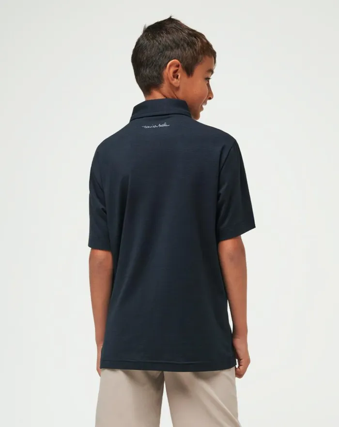 Youth Youth Tops TravisMathew THE HEATER YOUTH POLO Black