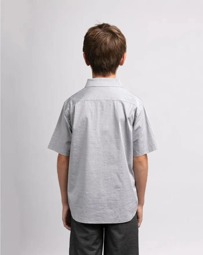 Youth Youth Tops TravisMathew THE TAKE AWAY YOUTH BUTTONUP Heather Grey
