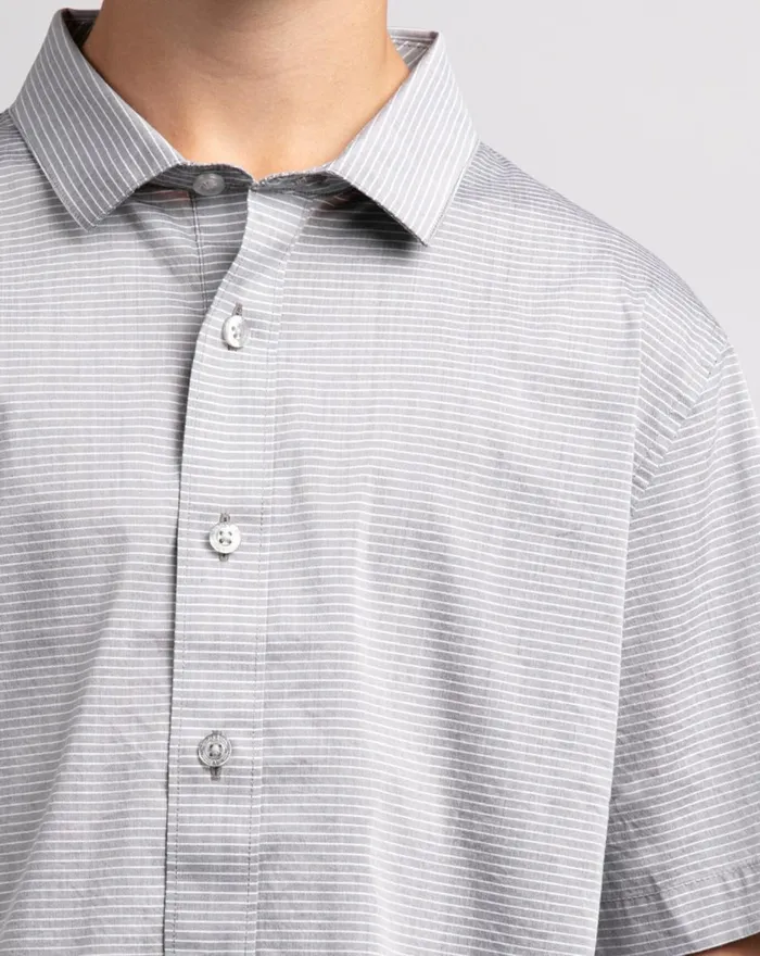 Youth Youth Tops TravisMathew THE TAKE AWAY YOUTH BUTTONUP Heather Grey