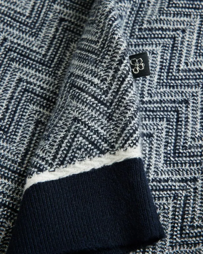 Zig Zag Knit TShirt Navy Men Ted Baker Clothing Zig Zag Knit TShirt Navy Men Ted Baker Clothing